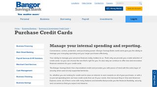 
                            2. Purchase Credit Cards | Bangor Savings Bank - Bangor Savings Bank Visa Portal