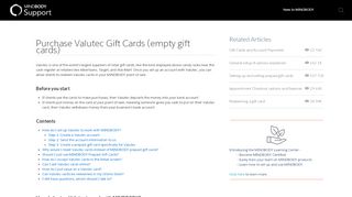 
                            9. Purchase Valutec Gift Cards (empty gift cards)