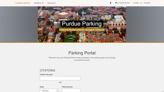 Purdue University - Parking Portal - Purdue Parking Portal