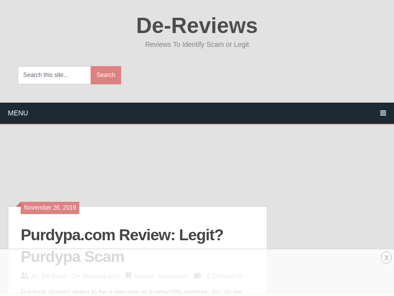 
                            1. Purdypa.com Review: Legit? Purdypa Scam | De-Reviews