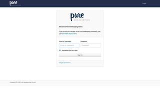 Pure Bookkeeping: Login to your account - Pure Bookkeeping Portal