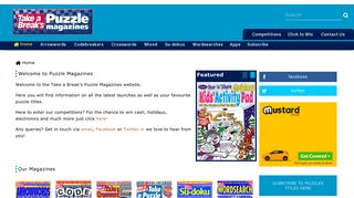 
                            3. Puzzles Magazines - Take A Break Competitions Portal