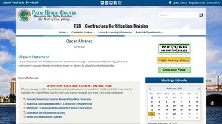 
                            1. PZB - Contractors Certification Division Home - Palm Beach County - Palm Beach County Contractor Portal