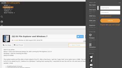 [Q] ES File Explorer and Windows 7  Android Development ...