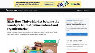 
                            5. Q&A: How Thrive Market became the country's hottest online ... - Thrive Market Sign In