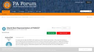 
                            3. Qbank Best Representation of PANCE? - PANCE/PANRE - Physician ... - Kaplan Pance Qbank Portal