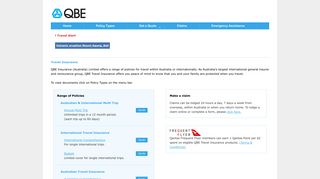 
                            8. :: QBE Travel Login failed - Qbe Travel Insurance Portal