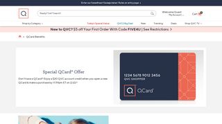 
QCard — The QVC Credit Card — QVC.com  
