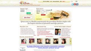 
                            6. Qiran.com - Find Your Muslim Partner Portal