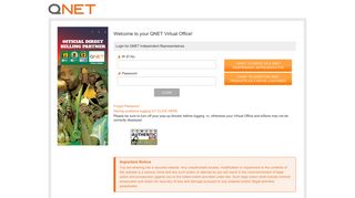 QNET India - Login - Vihaan Direct Selling Portal