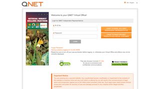 QNet Ltd - Login - IR Login - Vihaan Direct Selling Portal