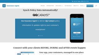 
QQ Catalyst Integration - Insurance Agent Mobile App
