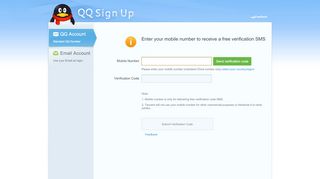 
                            3. QQ Sign Up - Mobile Verification - Qq Mail Sign Up