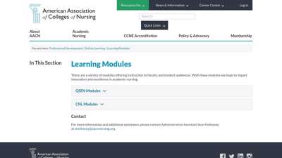 QSEN and CNL Learning Modules