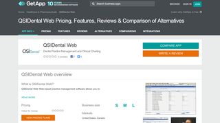 
                            6. QSIDental Web Pricing, Features, Reviews & Comparison of ... - Qdw Dental Login