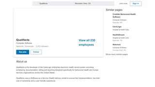 
                            7. Qualifacts | LinkedIn - Carelogic Enterprise Qualifacts Portal