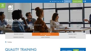 Quality Training - Classes for Learning Quality | ASQ - Asq Org Portal