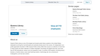 
                            9. Queens Library | LinkedIn - Www Queenslibrary Org Portal