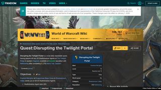 
                            3. Quest:Disrupting the Twilight Portal | WoWWiki | FANDOM powered by ... - Disrupting The Twilight Portal