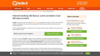 
                            3. Qui UBI: Internet banking UBI Banca | Facile.it - Qui Ubi Internet Banking Portal