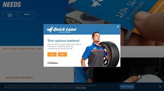 
Quick Lane® Credit Card - Quick Lane® Tire & Auto Center  
