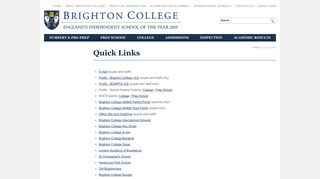
                            1. Quick Links | Brighton College | Independent School of the Year - Brighton College Parent Portal