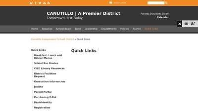 Quick Links - Canutillo Independent School District