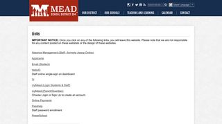 
                            1. Quick Links - Mead School District 354 - Mead Powerschool Portal