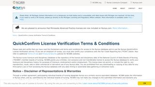 QuickConfirm License Verification Terms ... - Nursys® - Ncsbn Portal