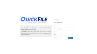 QuickFile Affinity Login - Quickfile Portal