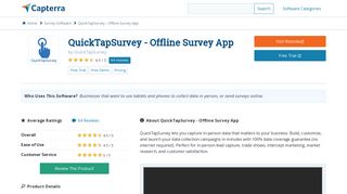 QuickTapSurvey - Offline Survey App Reviews and Pricing ... - Quicktap Portal