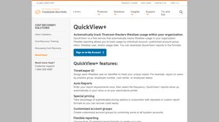 
                            5. QuickView+ | Legal Solutions - Thomson Reuters Legal - Quickview Login