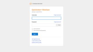 
                            4. Quickview+ Westlaw Signon - Quickview Login
