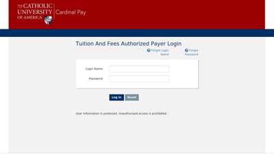 QuikPAY(R) Tuition and Fees Authorized Payer Login