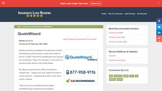 
                            7. QuoteWizard - Insurance Lead Reviews - Quotewizard Agent Portal