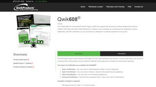 Qwik608 ® QT3000 EPA approved course & test ... - Qwik.com - Epatest Portal