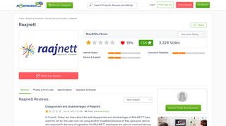 
                            4. RAAJNETT Reviews | Broadband | Wireless | Ratings - Raajnett Portal