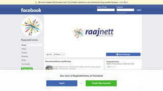 
                            7. RaajnettVictims - Internet Service Provider - Chennai, India ... - Raajnett Portal