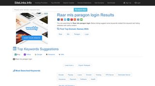 
                            5. Raar mls paragon login Results For Websites Listing