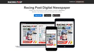 
                            7. RACING POST DIGITAL NEWSPAPER - Racing Post Members Portal