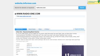 
                            6. radio-one.com at WI. Urban One - Representing Black America - Lawson Portal Radio One