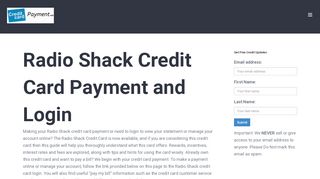 
                            4. Radio Shack Credit Card Payment - Login - Address ...