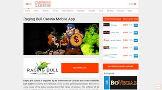 
                            8. Raging Bull Casino Mobile App - CasinoGamesPro - Raging Bull Casino Mobile Login