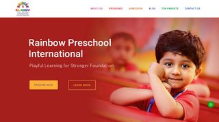 
                            3. Rainbow Preschool International -The Best Preschool in thane - Rainbow School Thane Parent Login