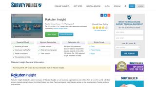 
                            4. Rakuten Insight Ranking and Reviews – SurveyPolice - Aip Online Surveys Philippines Portal