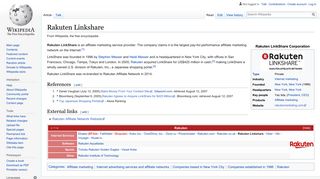 
                            7. Rakuten Linkshare - Wikipedia - Rakuten Linkshare Affiliate Portal