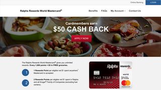 
                            1. Ralphs Rewards World Mastercard® | Rewards Credit Card - Ralphs Us Bank Credit Card Portal
