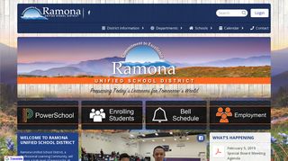 
Ramona Unified School District: Home

