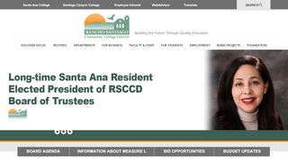 
                            8. Rancho Santiago Community College District - Santa Ana College Portal