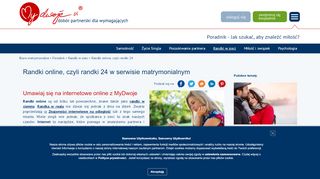 
                            4. Randki online, czyli randki 24 w serwisie matrymonialnym - MyDwoje - Randki24 Portal